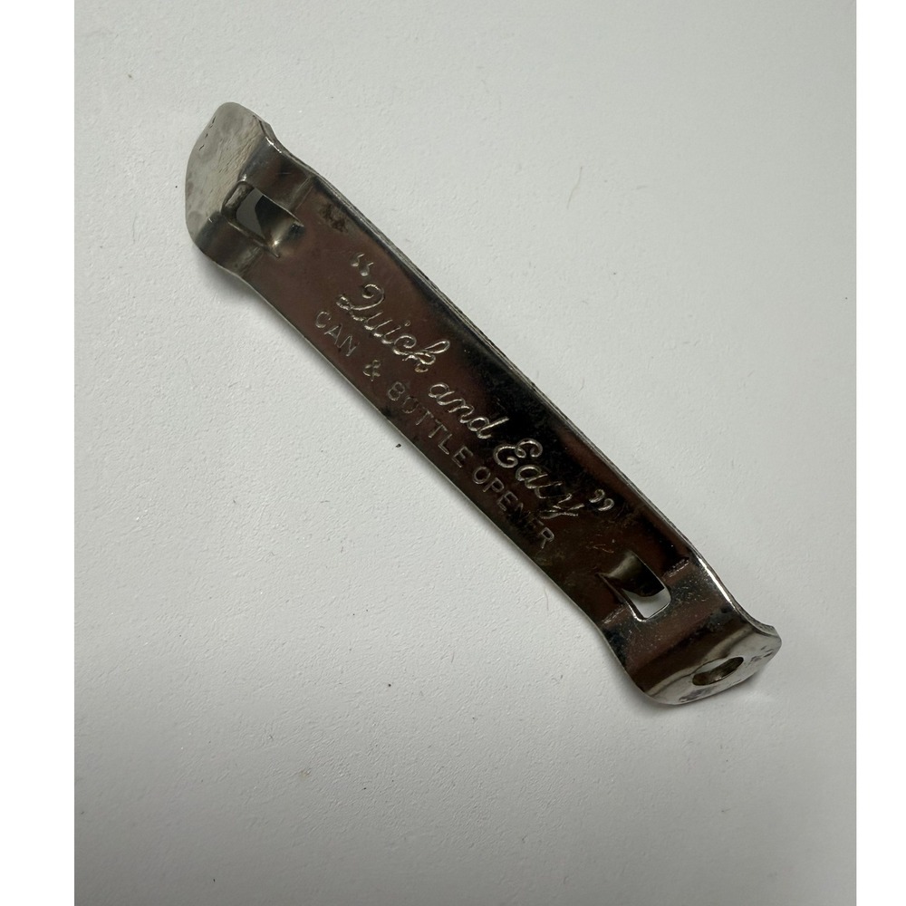 Vintage Vaughan Quick and Easy Can and Bottle Opener USA 56 Church Key Tool - Picture 2 of 2
